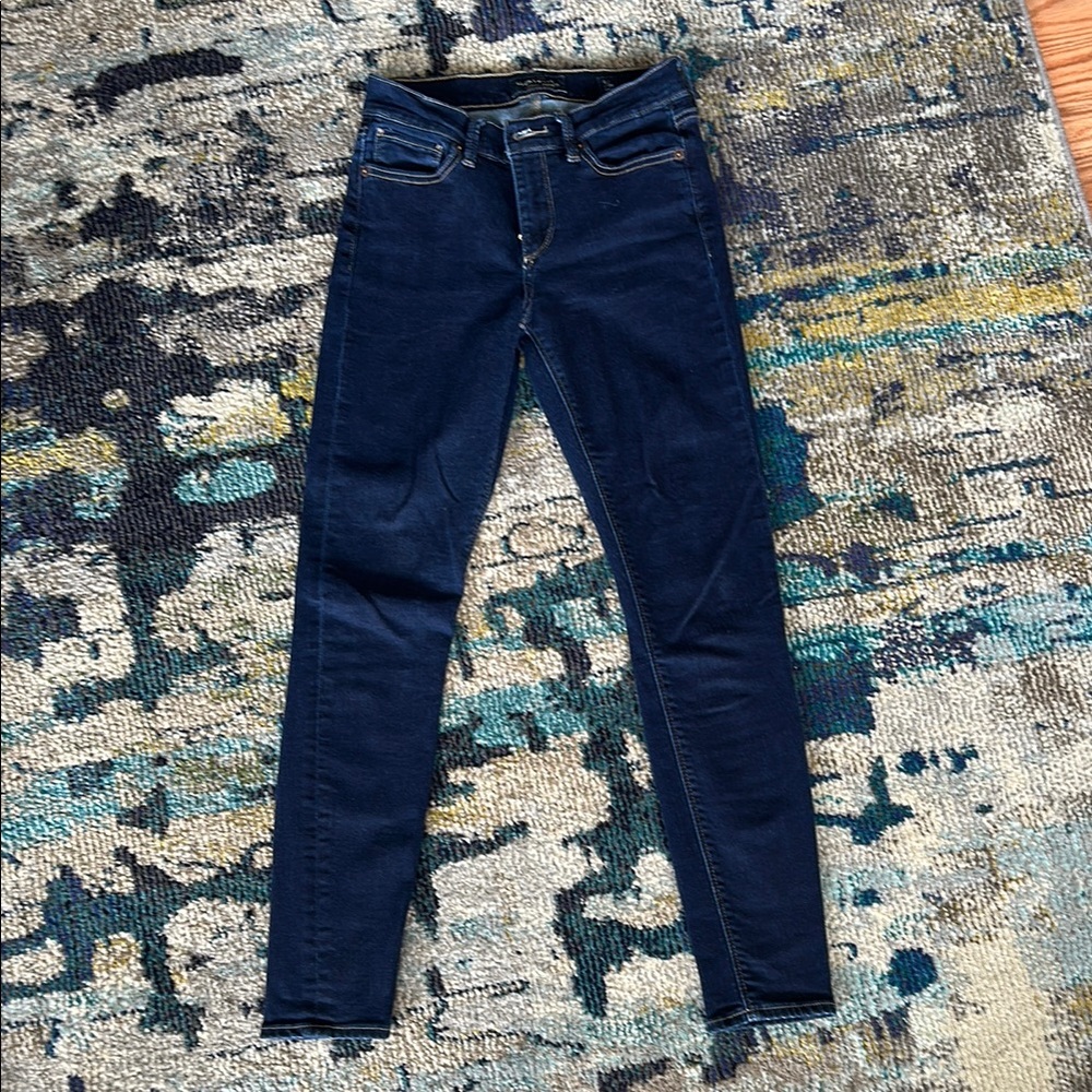 Lucky Brand Brooke Leggings Dark Wash Skinny Jeans Ankle Length